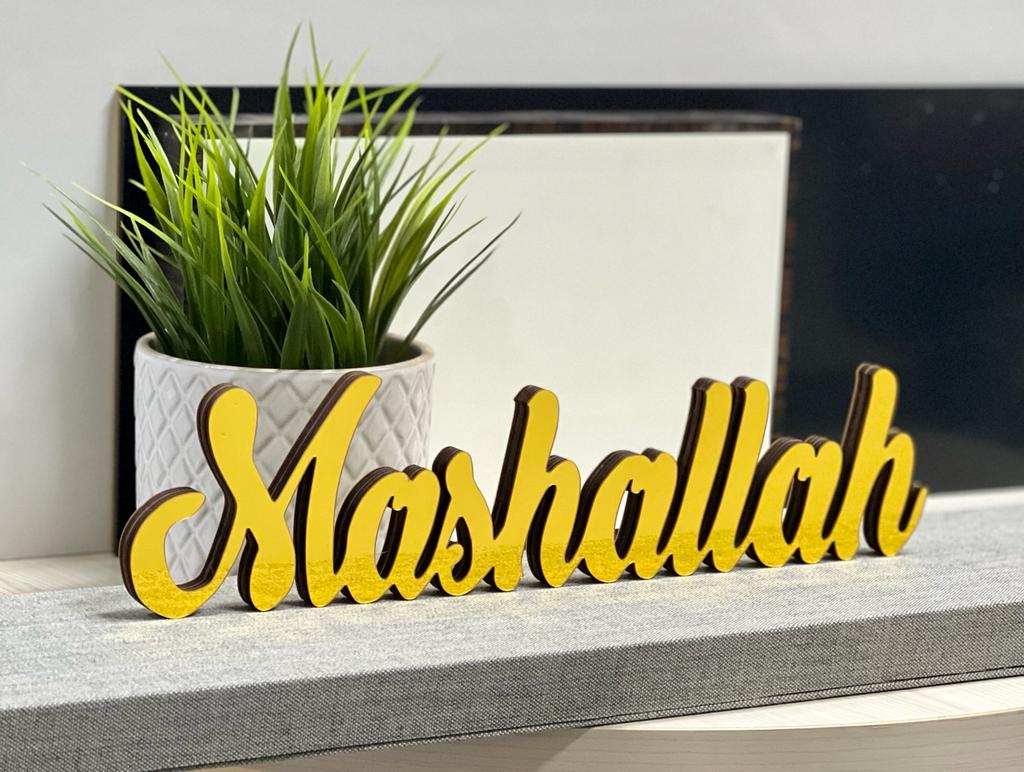 SWING SUROOR - Mashaallah Typo - Acrylic Standee