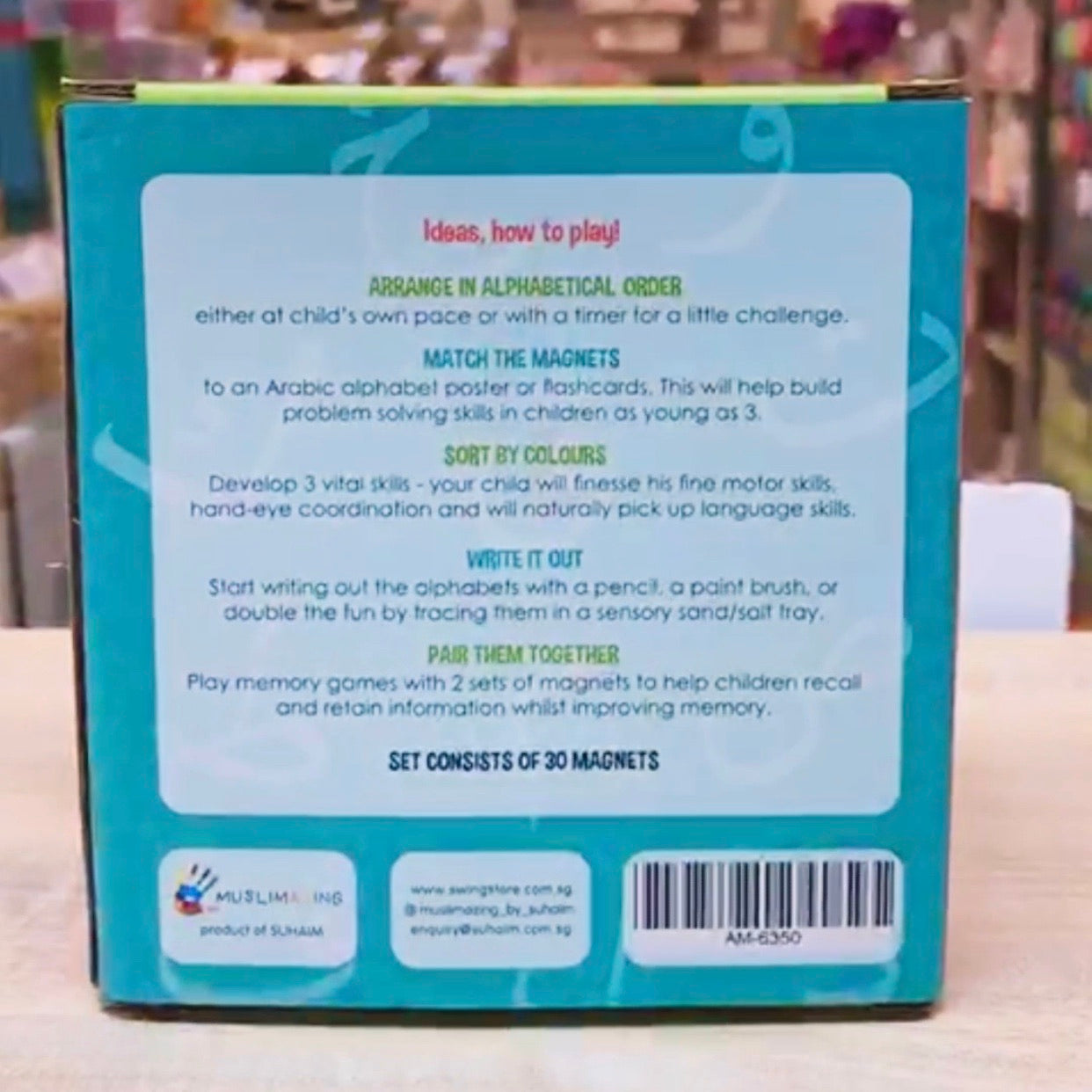 MUSLIMAZING - Arabic Alphabet Magnets || Huruf Hijaiyah Magnets