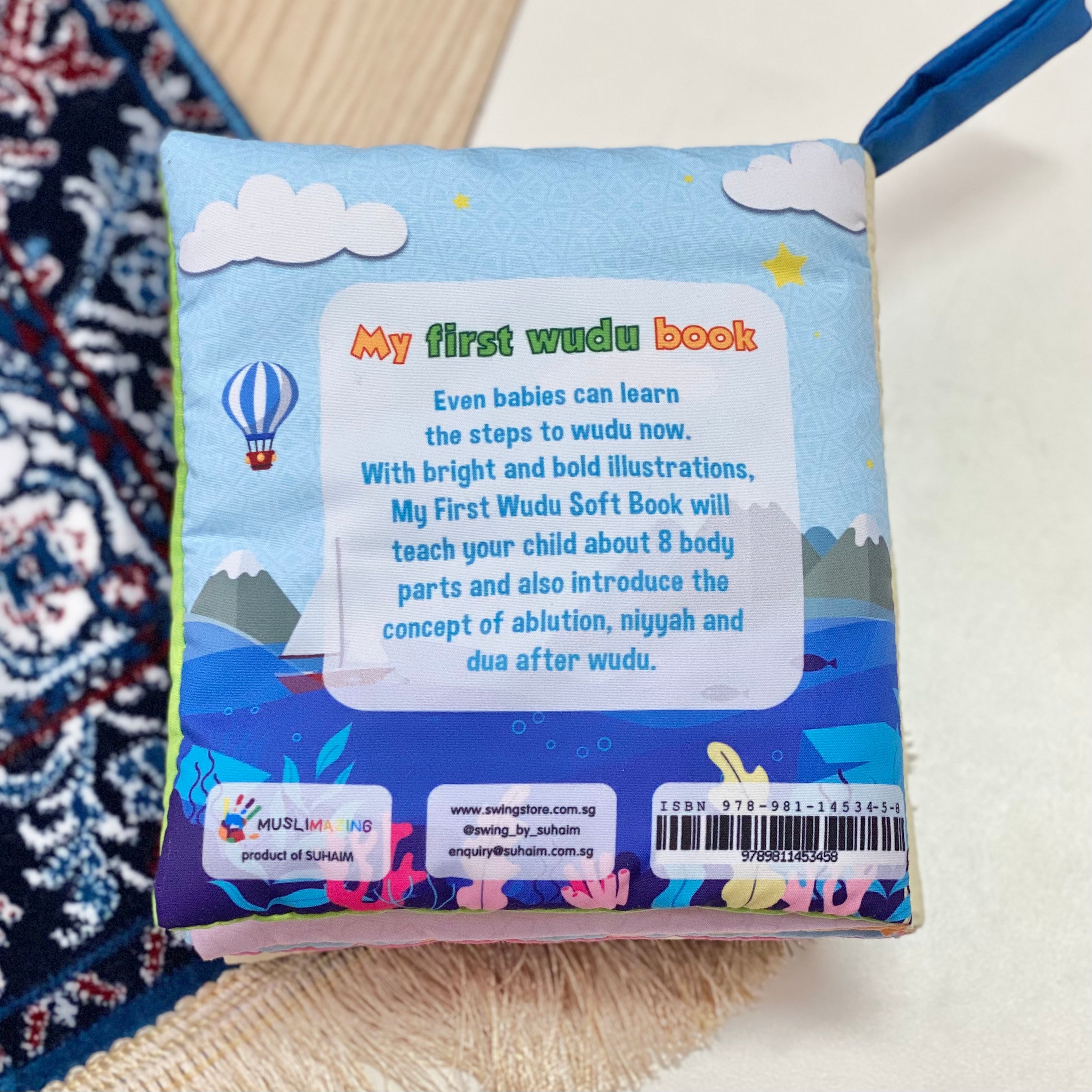 MUSLIMAZING - Baby Soft Book - My First Wudu