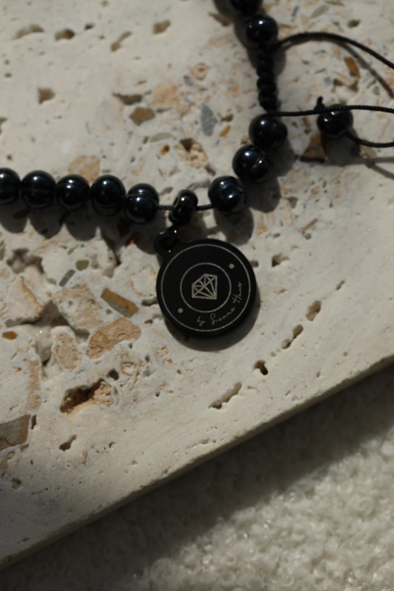 BYSH - ٣٣ Black Freshwater Pearl Tasbih Bracelet