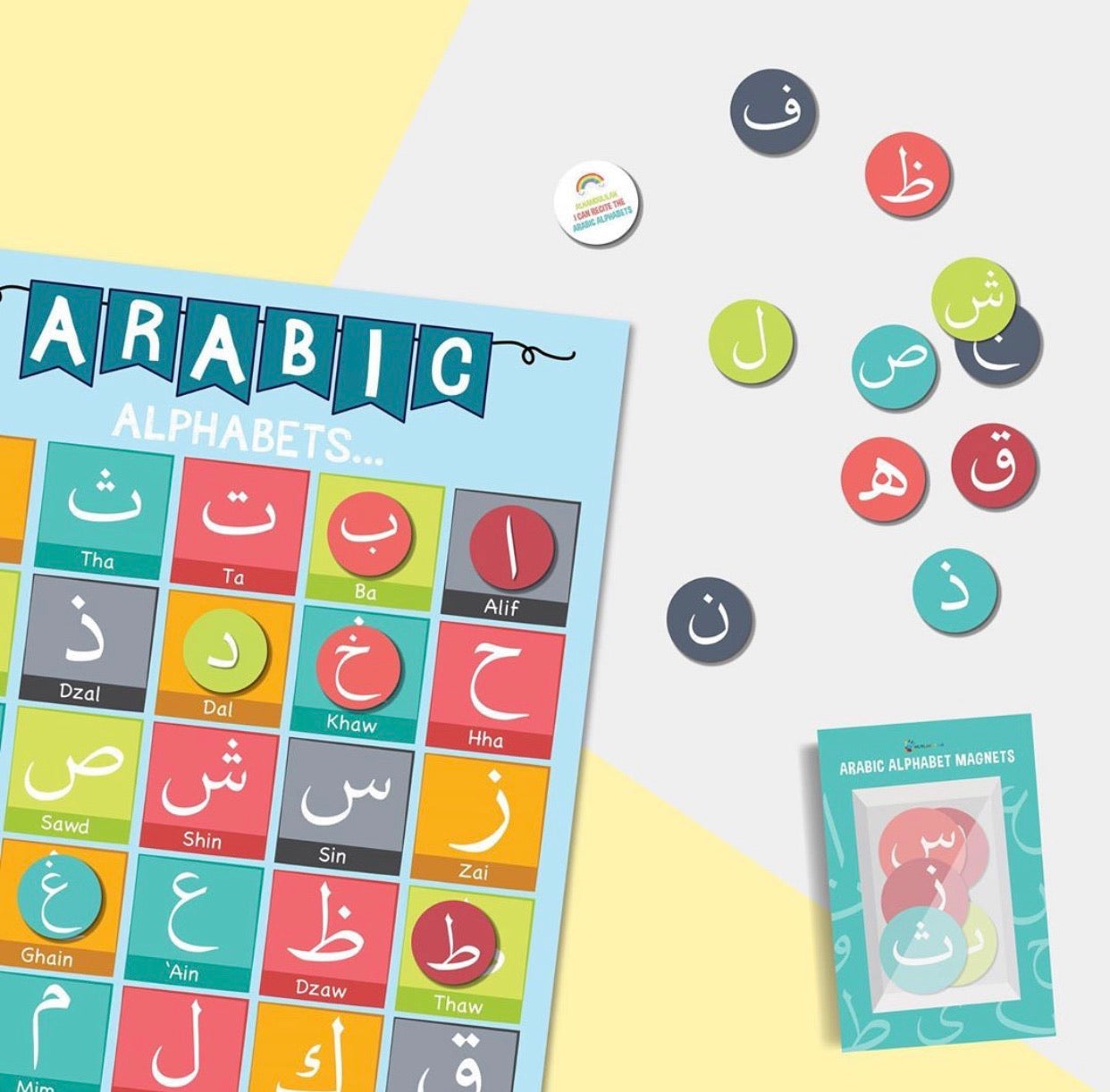 MUSLIMAZING - Arabic Alphabet Magnets || Huruf Hijaiyah Magnets