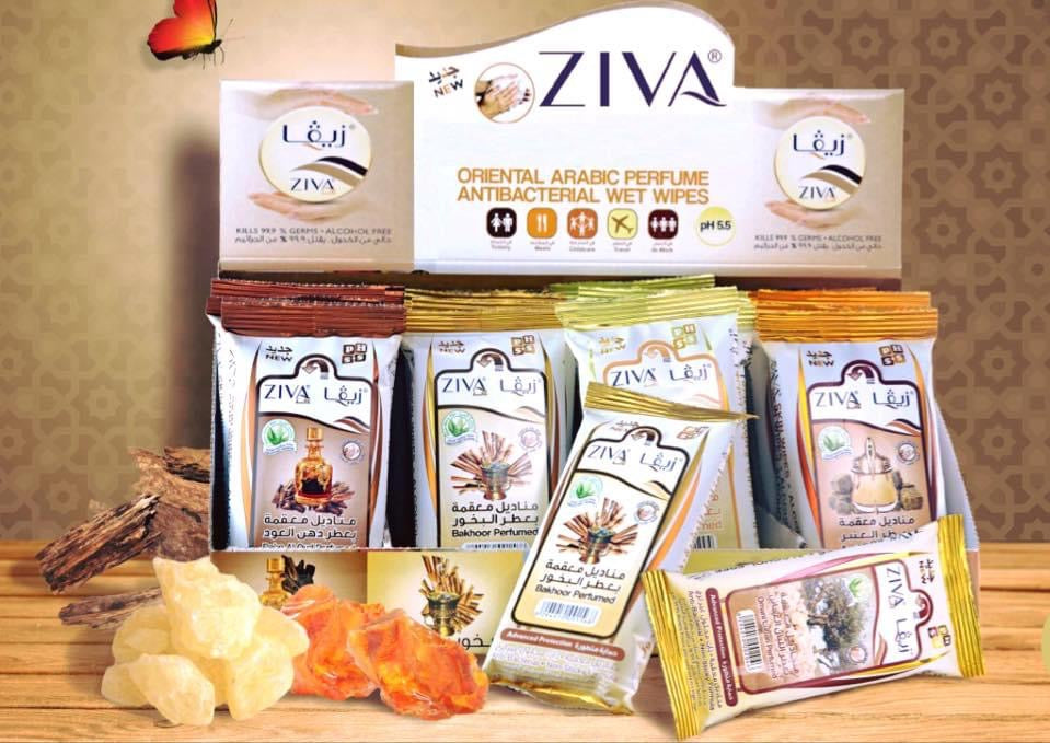 Ziva 10 - Oriental Arabic Perfume Antibacterial Wet Wipes