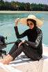 *ONLINE EXCLUSIVE* Marina Modest Swimsuit M2225 - Black Pattern