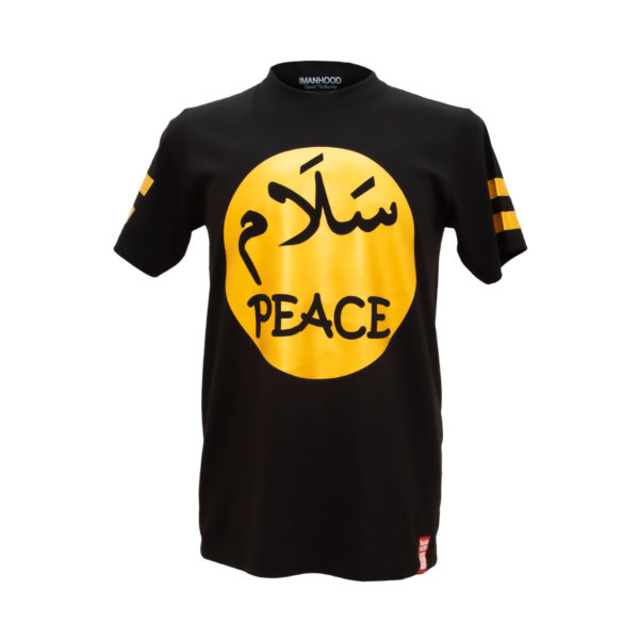Imanhood Short Sleeve - Salam PEACE Black/Gold
