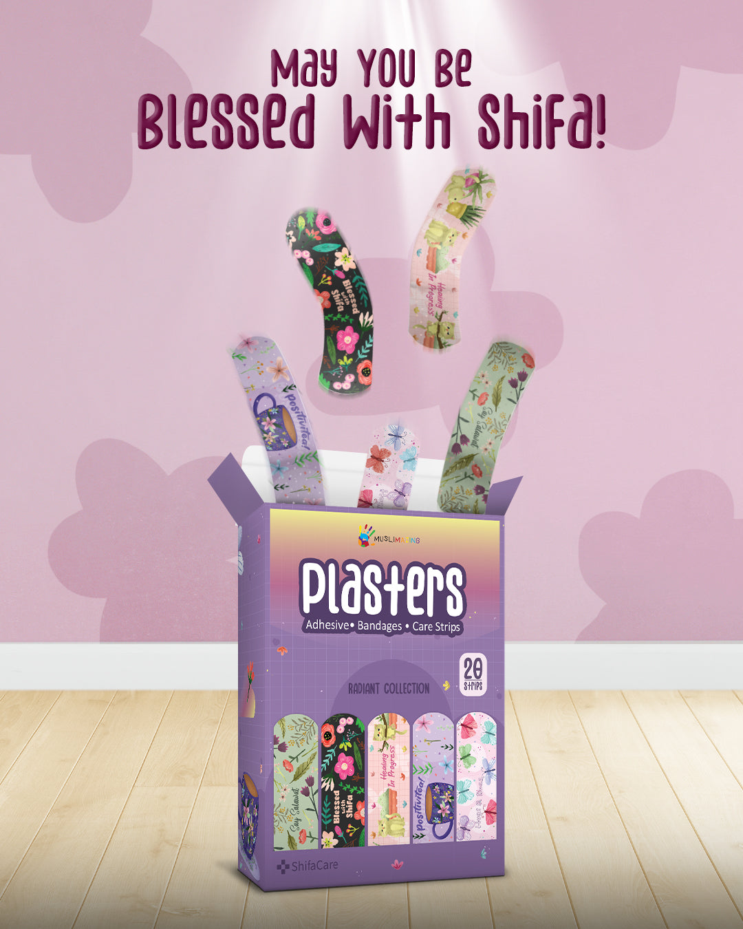 Adhesive Fabric Plasters Care Strip Bandages