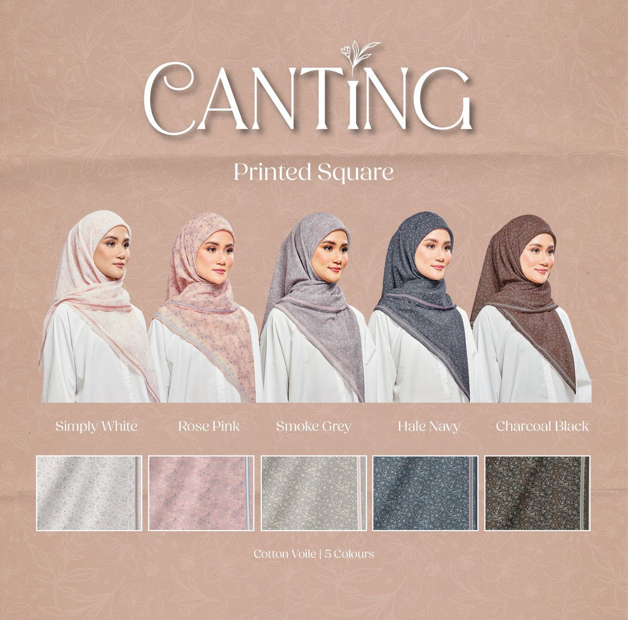 UMMA Canting Printed Cotton Voile Square