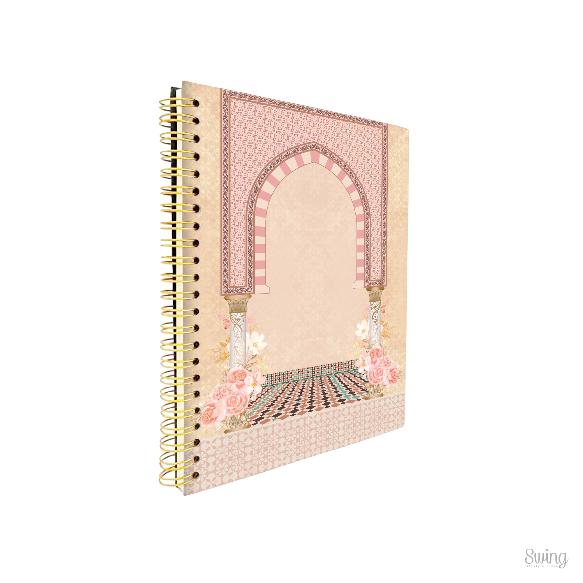 SWING SUROOR - Islamic Wire-O Gold Ring Notebook