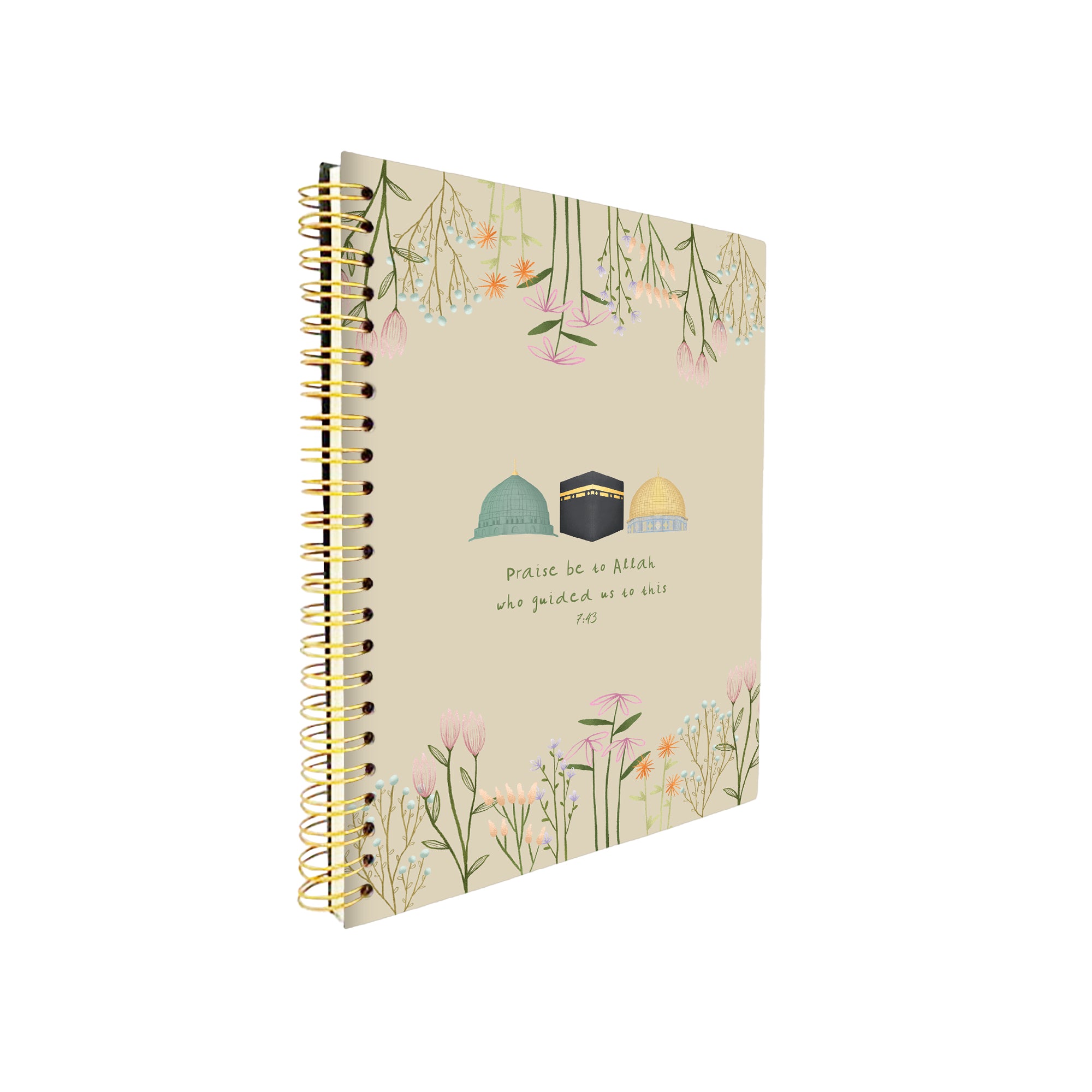 SWING SUROOR - Islamic Wire-O Gold Ring Notebook