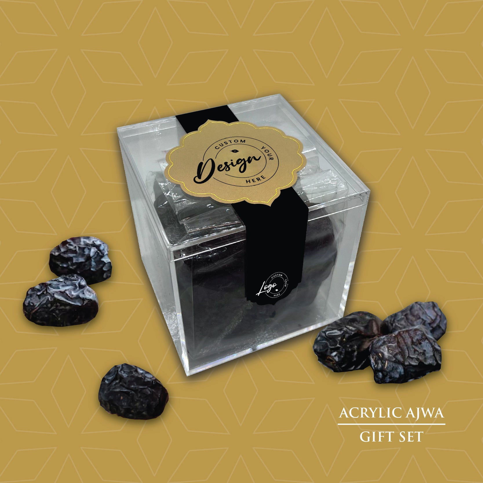 Personalise : Acrylic Ajwa Gift Set