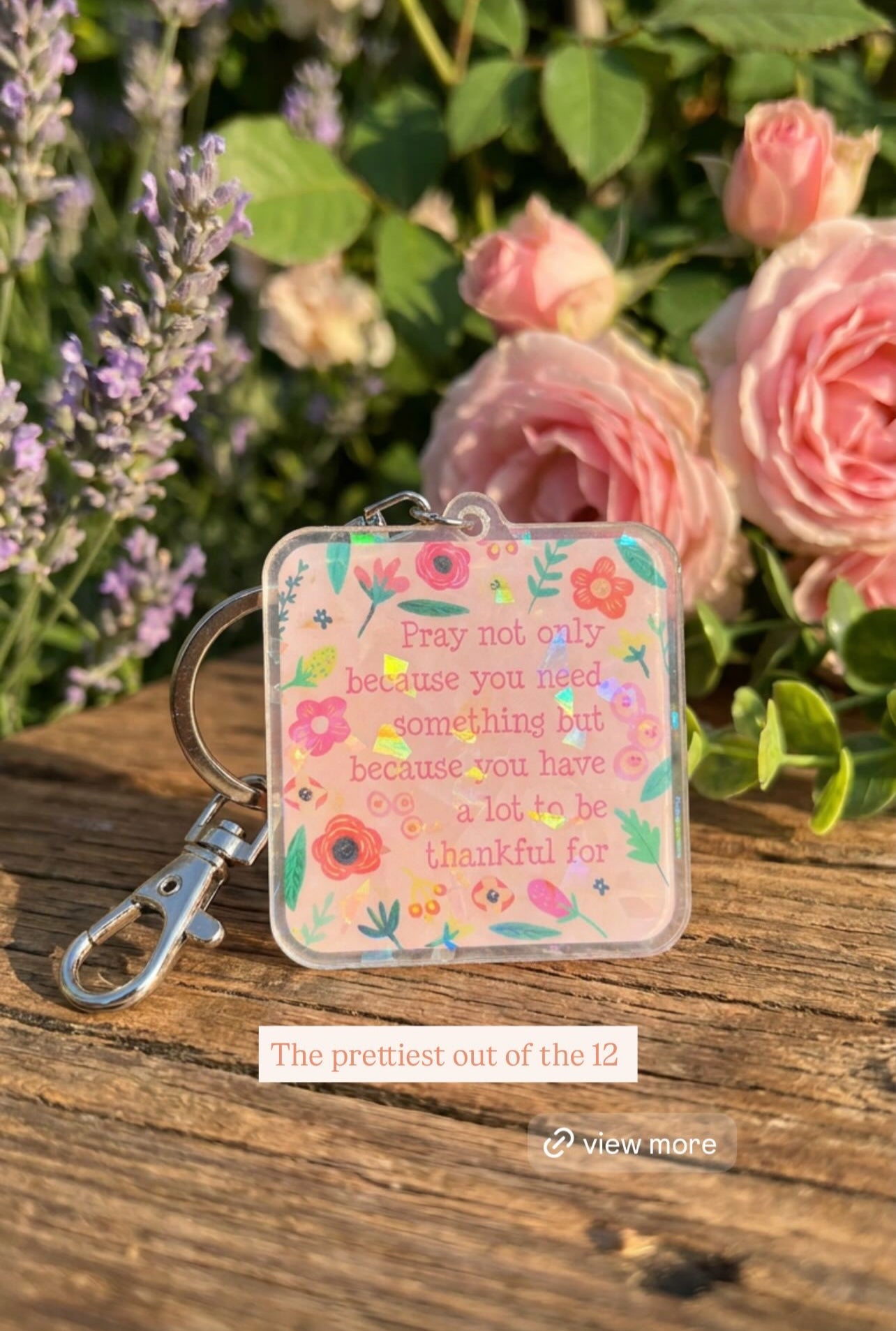 SWING SUROOR - Acrylic Sparkling Keychain | Holographic Keyring | Muslim Islamic Quran Verse Quote Faith Inspired (13 Designs)