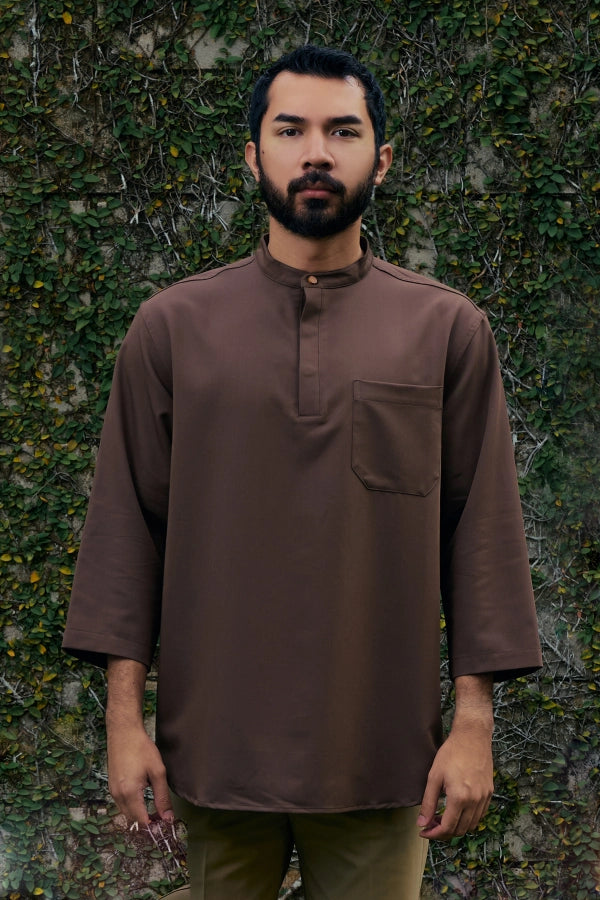 UMMA Kurta Kersani Cekak Musang Brown