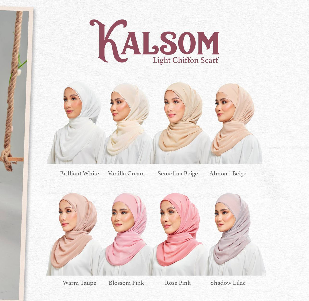 UMMA Kalsom Light Chiffon Scarf