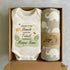 Personalise Newborn Gift Sets : Romper with Swaddle