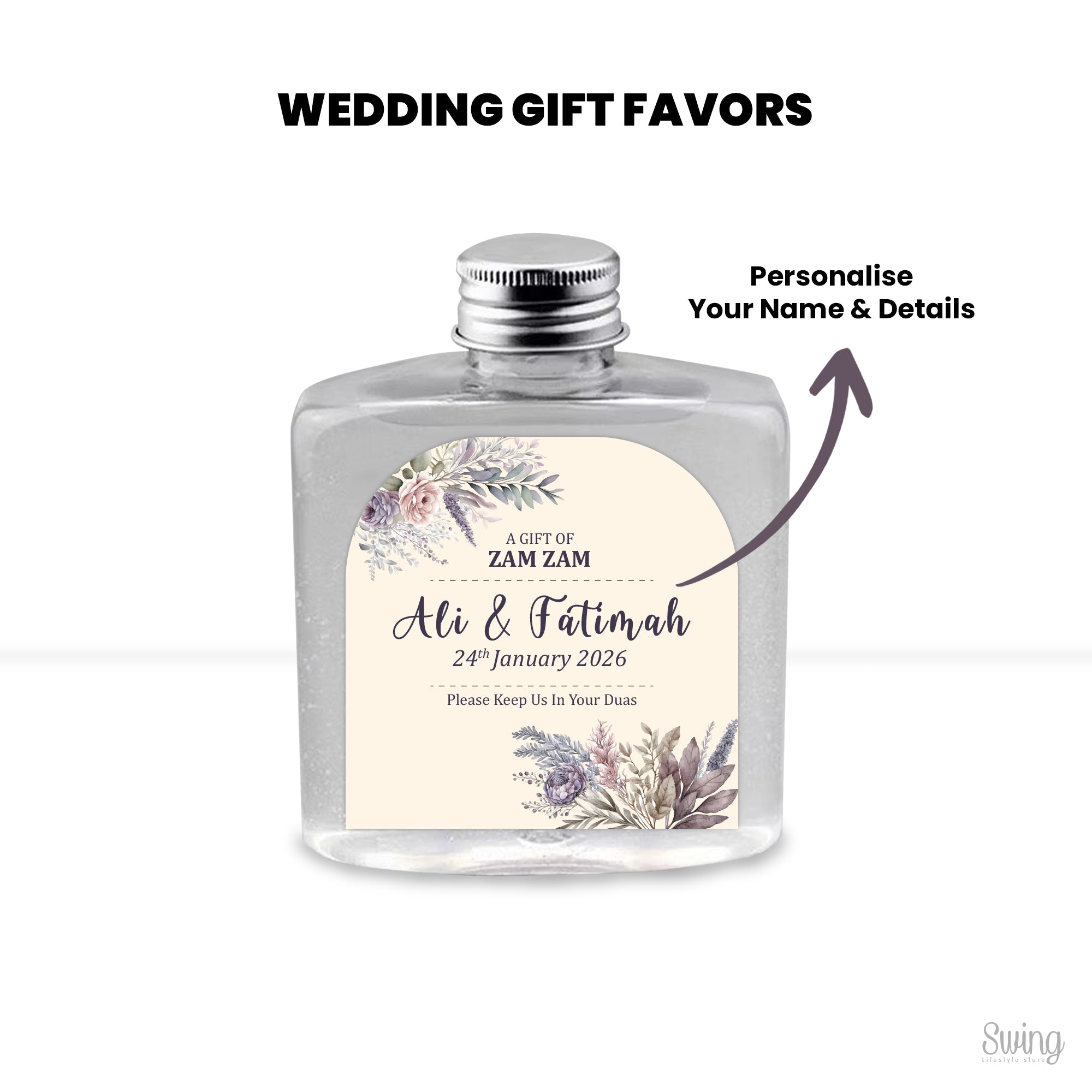 Zam Zam favors : Personalise for your Wedding