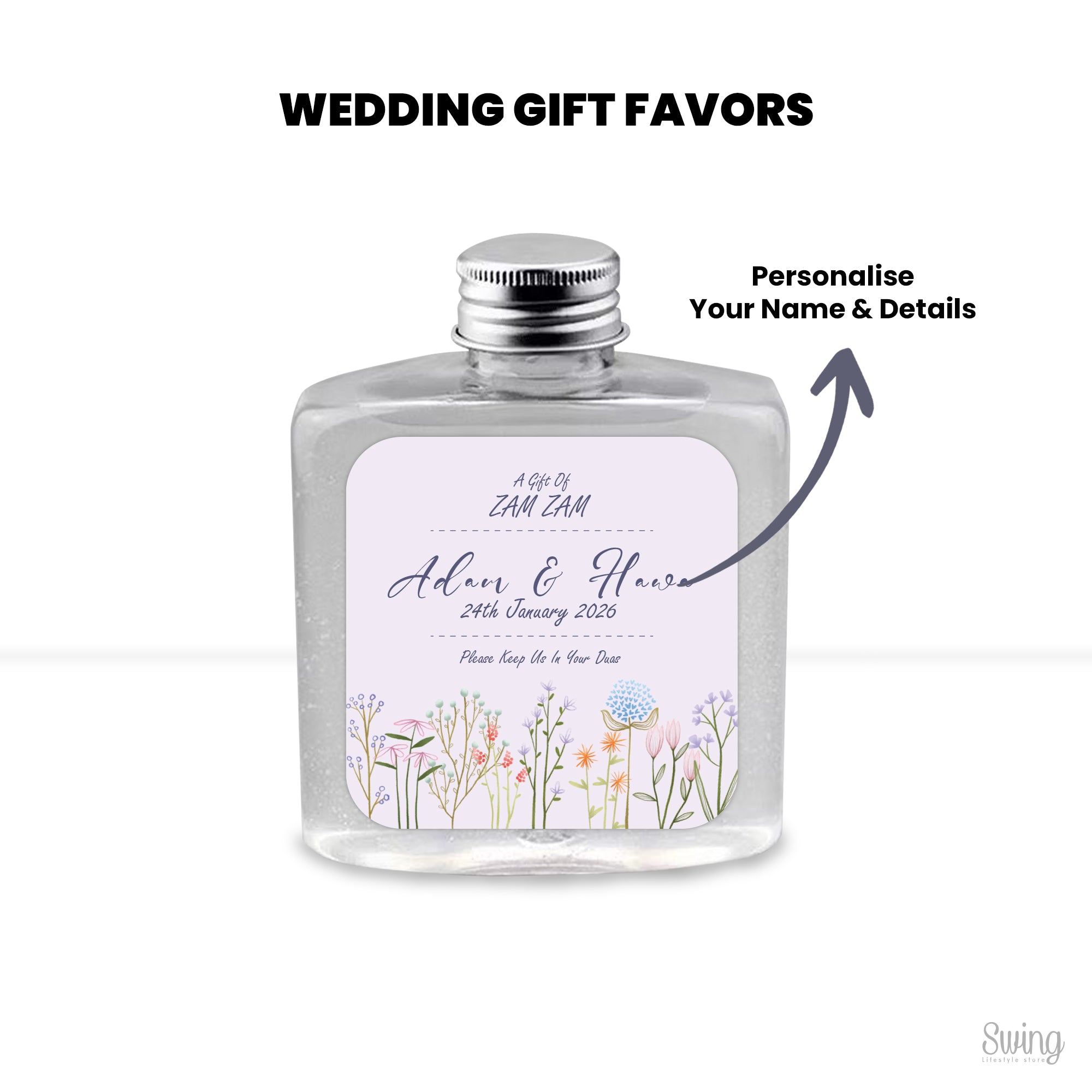 Zam Zam favors : Personalise for your Wedding