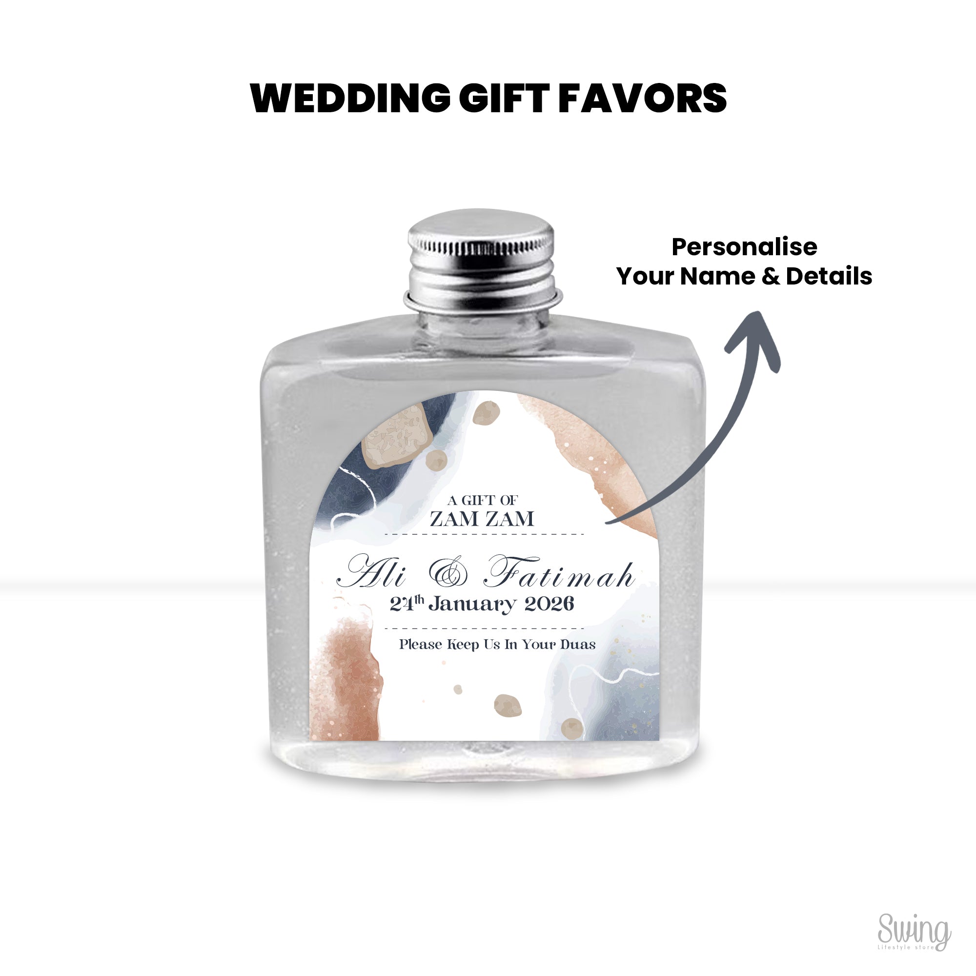 Zam Zam favors : Personalise for your Wedding