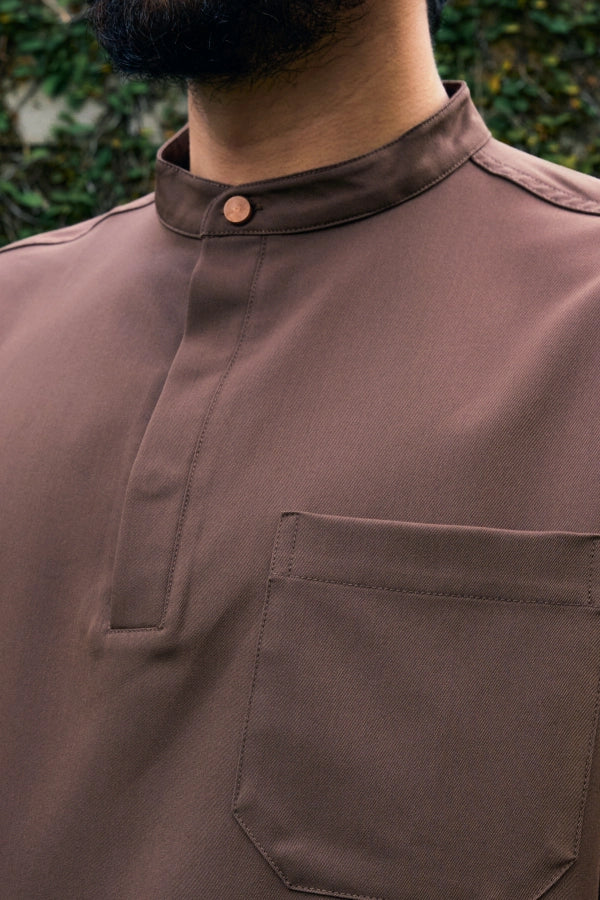 UMMA Kurta Kersani Cekak Musang Brown