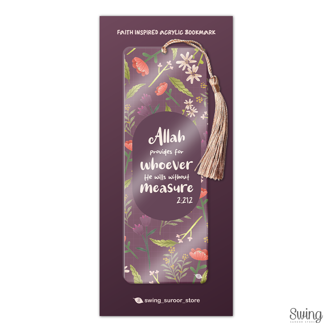 SWING SUROOR - Islamic Acrylic Bookmark (9 Designs)