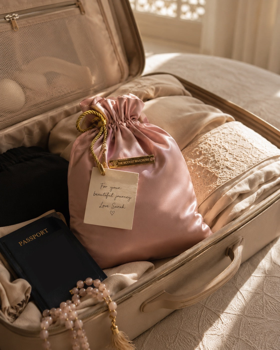 TMW Premium Satin Silk with Bag - 1 Piece Prayerwear Telekung