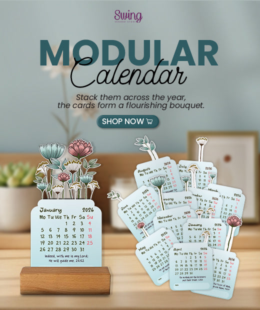 SWING SUROOR - Modular Art Calendar - A Year in Bloom
