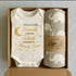 Personalise Newborn Gift Sets : Romper with Swaddle