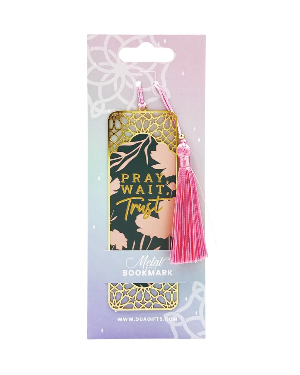 DUA GIFTS - Metal Bookmark DG - Pray, Wait, Trust