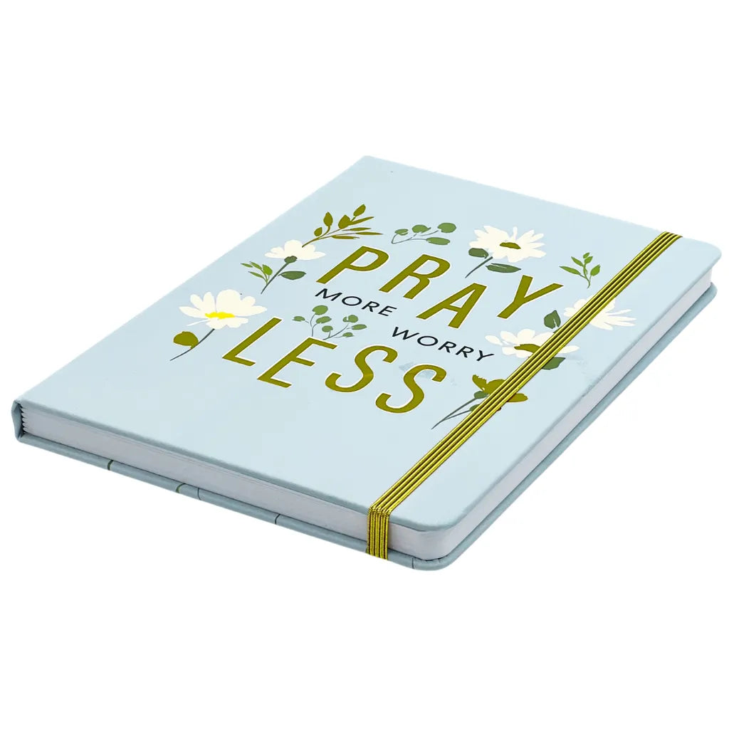 A5 PU Notebook DG - Pray More, Worry Less