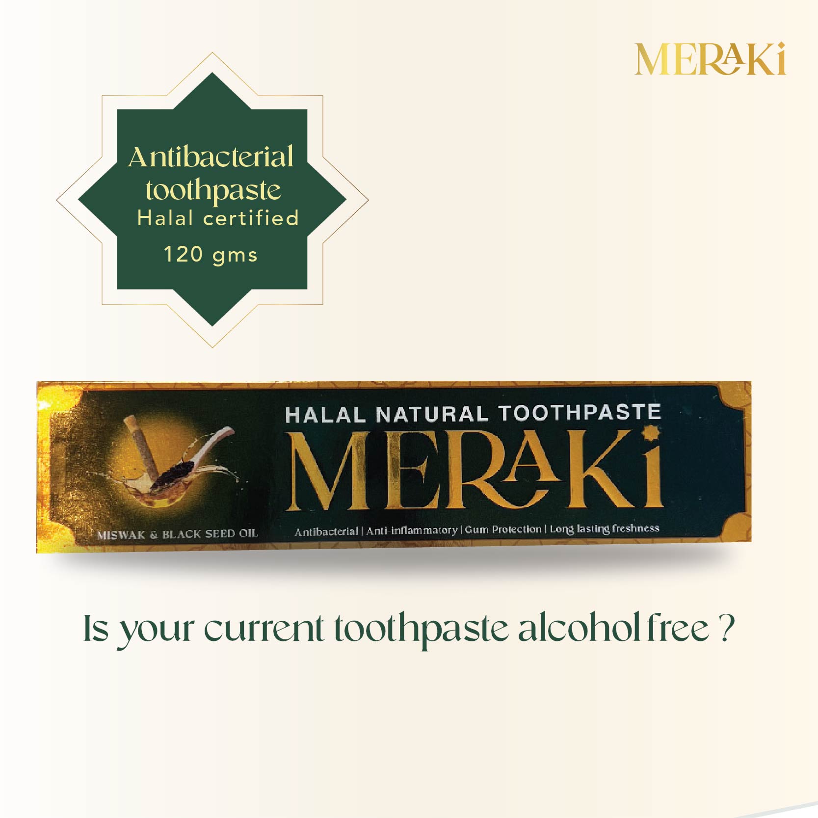 Meraki Antibacterial Halal Natural Toothpaste