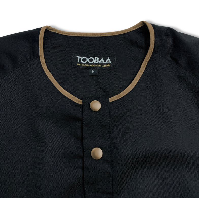 Toobaa Rais Black Sepia – Men’s Short Sleeve Jubah