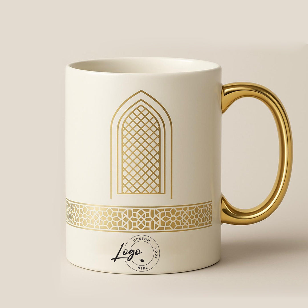 Personalise : Ceramic Gold Handle Mugs