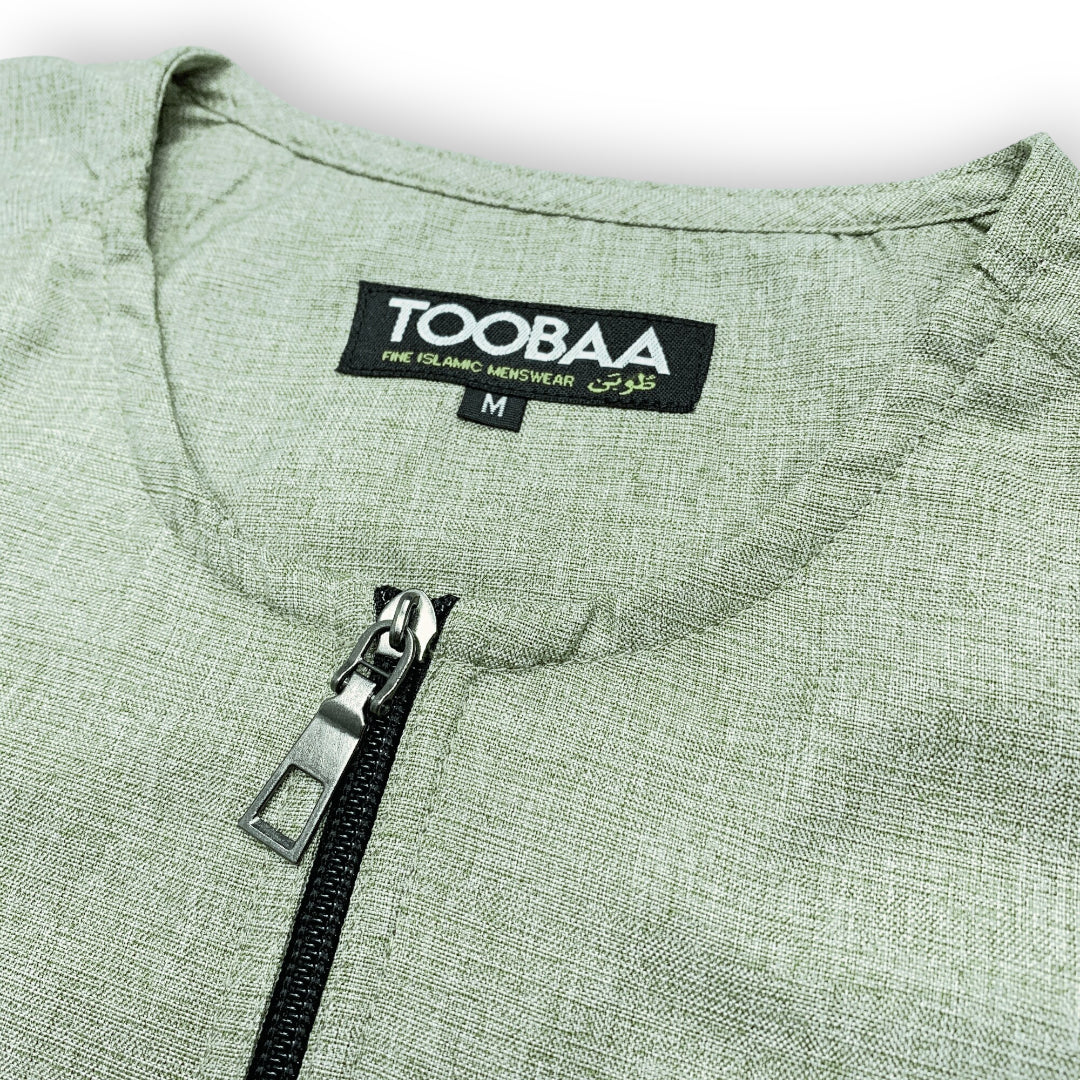 Toobaa Andis Soft Green - Men's Short Sleeve Jubah
