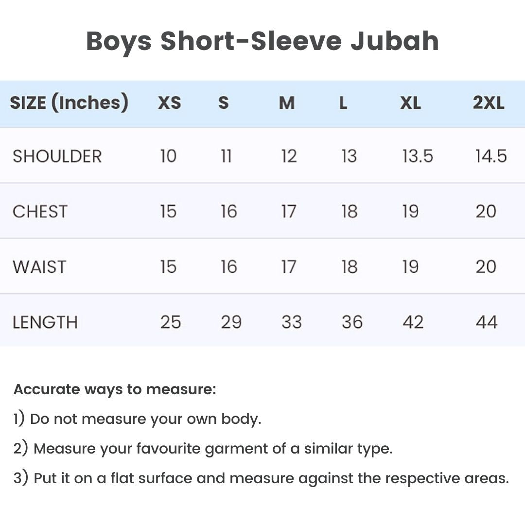 Toobaa Boys Rais Winter Grey - Short Sleeve Jubah