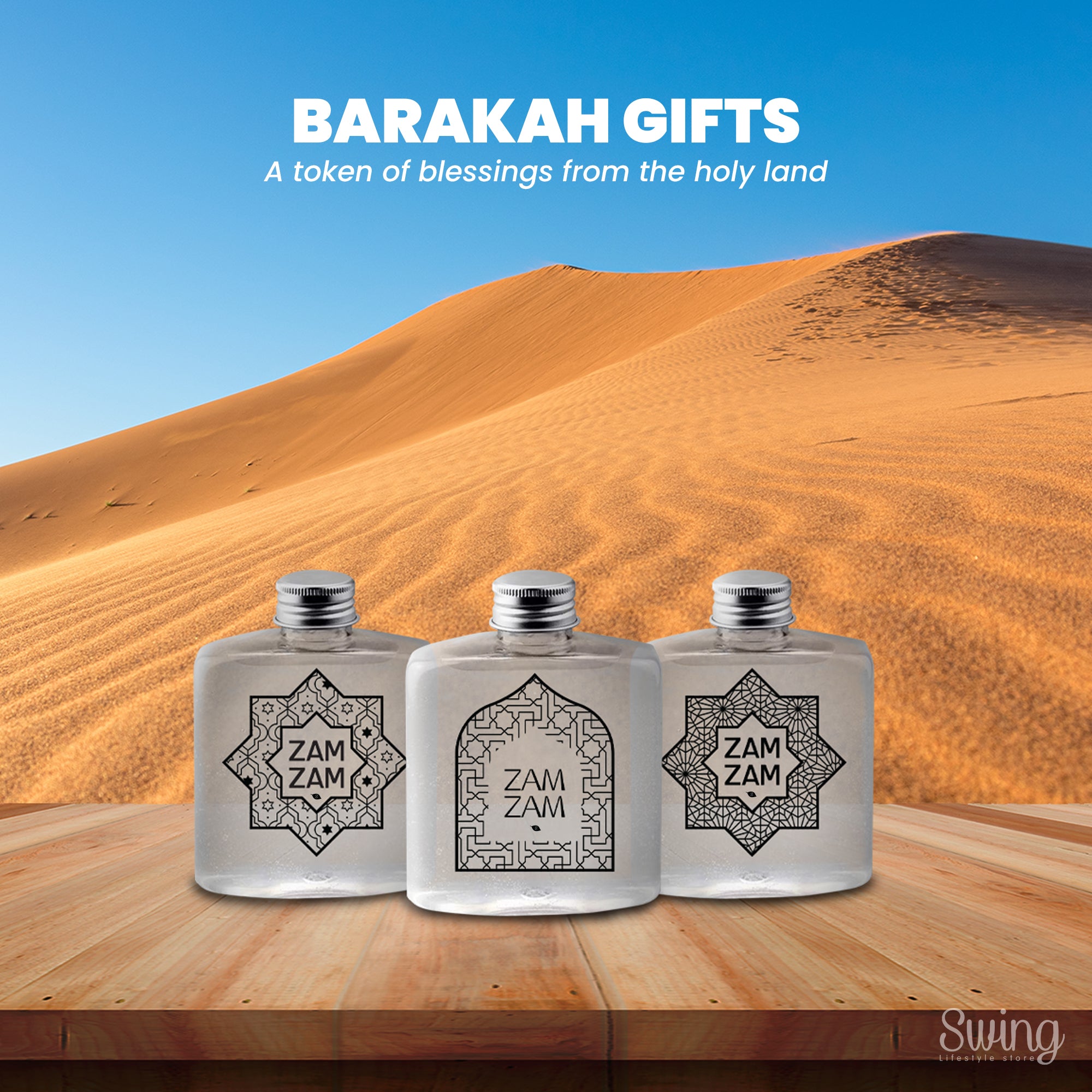 Zam Zam favors : Barakah Gifts (Bottle Only)