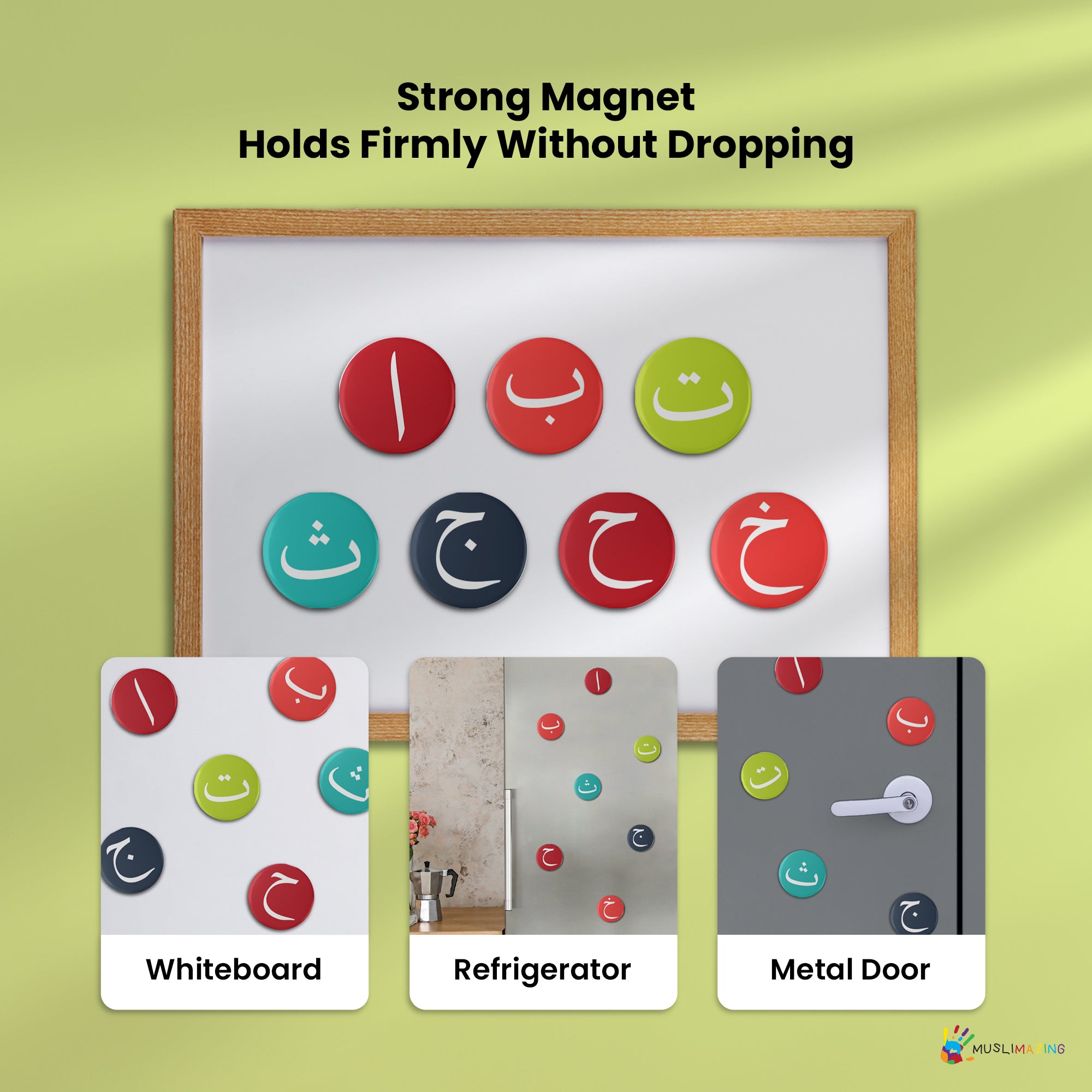 Muslimazing Arabic Alphabet Magnets || Huruf Hijaiyah Magnets