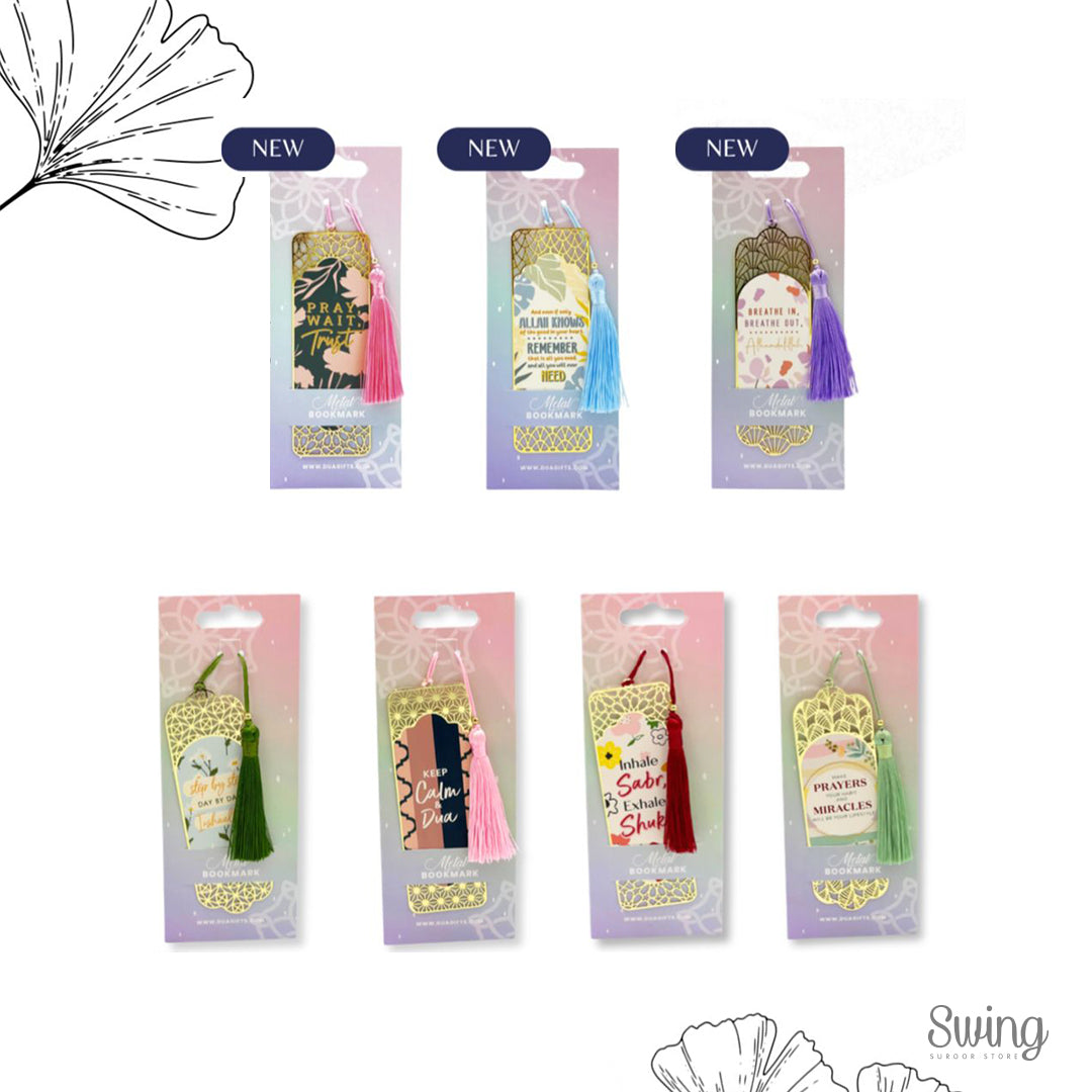 DUA GIFTS - Gold Metal Bookmarks