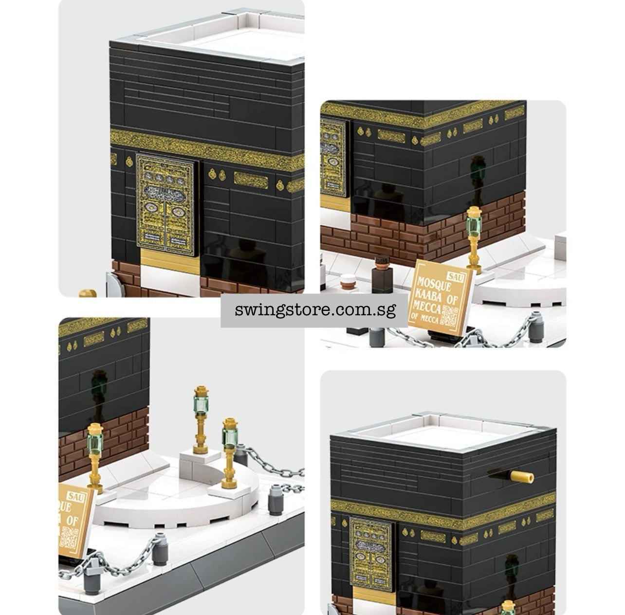 SWING SUROOR - Sacred Places Building Blocks | Holy Islamic Sites | Al Haramain | Makkah Madinah | Prophet’s Mosque | Kaabah | Al Aqsa | Palestine | Masjid Nabawi