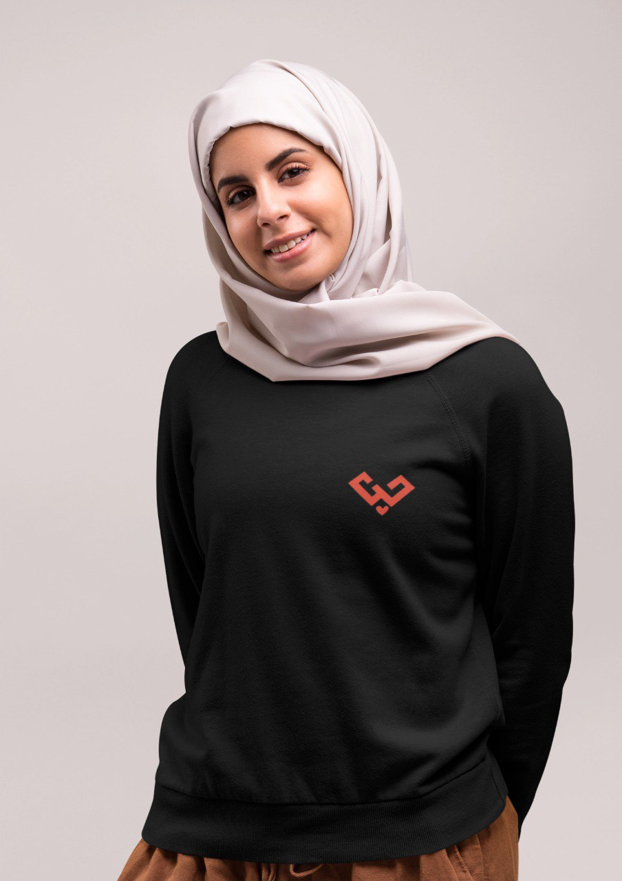 (NEW) Imanhood Sweater - Love in Arabic Black