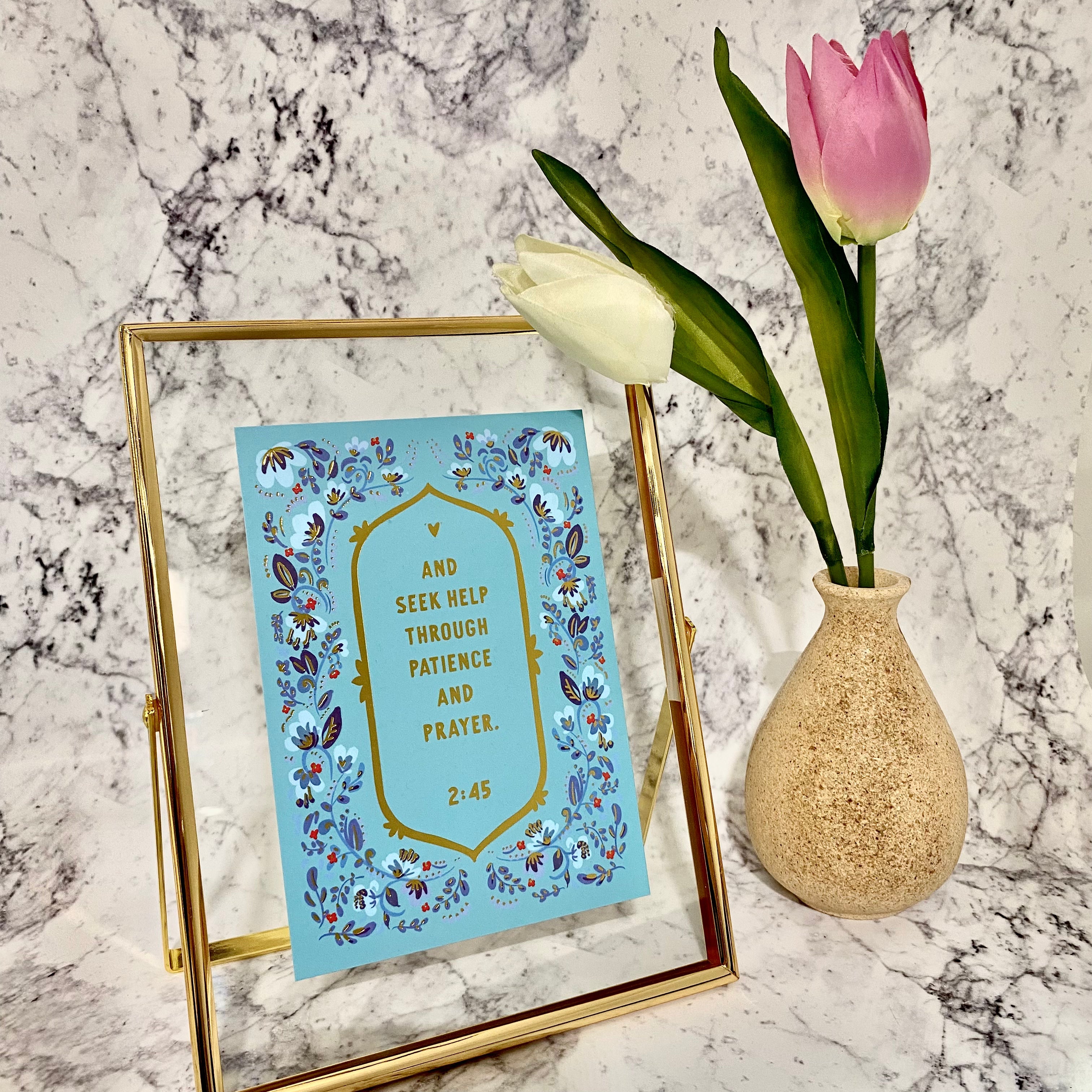 SWING SUROOR - Gold Foiled with Frame : Patience