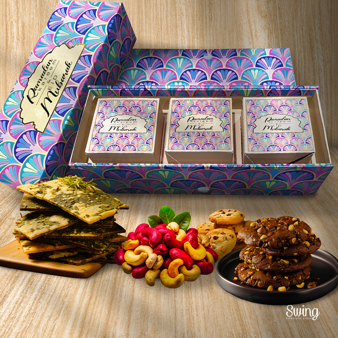 3 Paper box name - Trio Treat Box (Ramadhan Kareem)