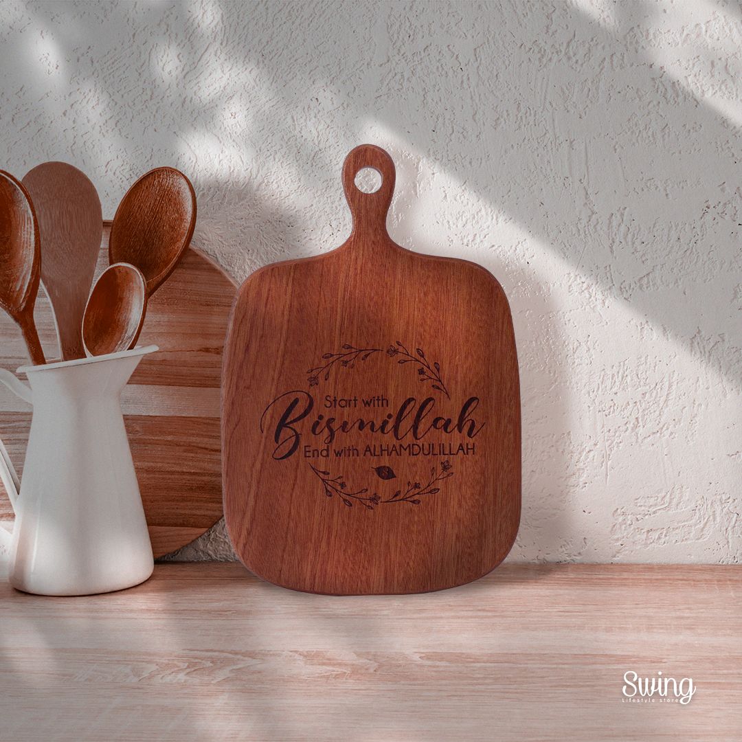 Serve & Chop! Engraved Wooden Serving Board (Medium)