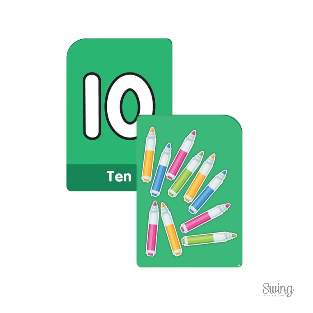 FLASH CARDS - NUMBER 1-20, SHAPES & COLOURS