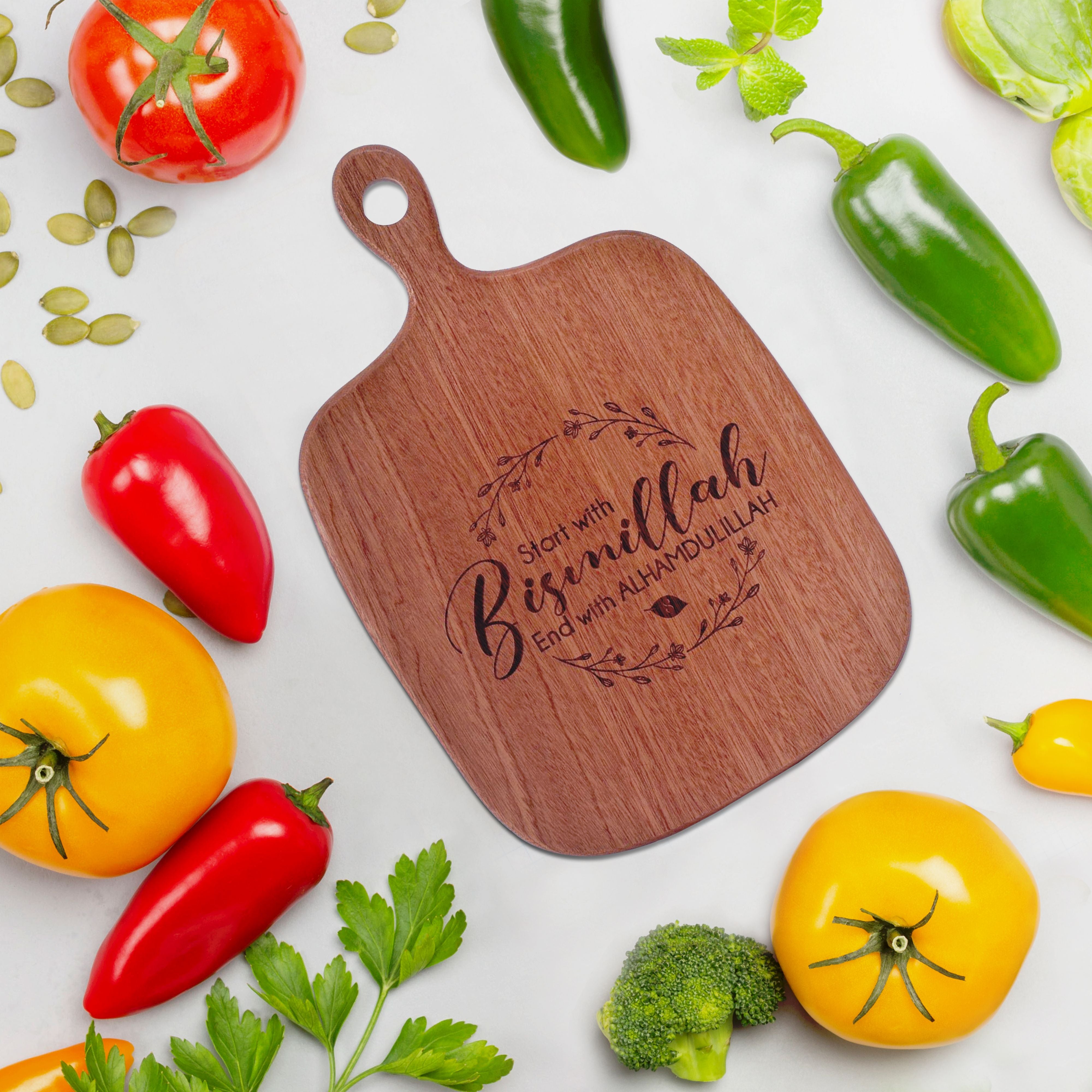 Serve & Chop! Engraved Wooden Serving Board (Medium)