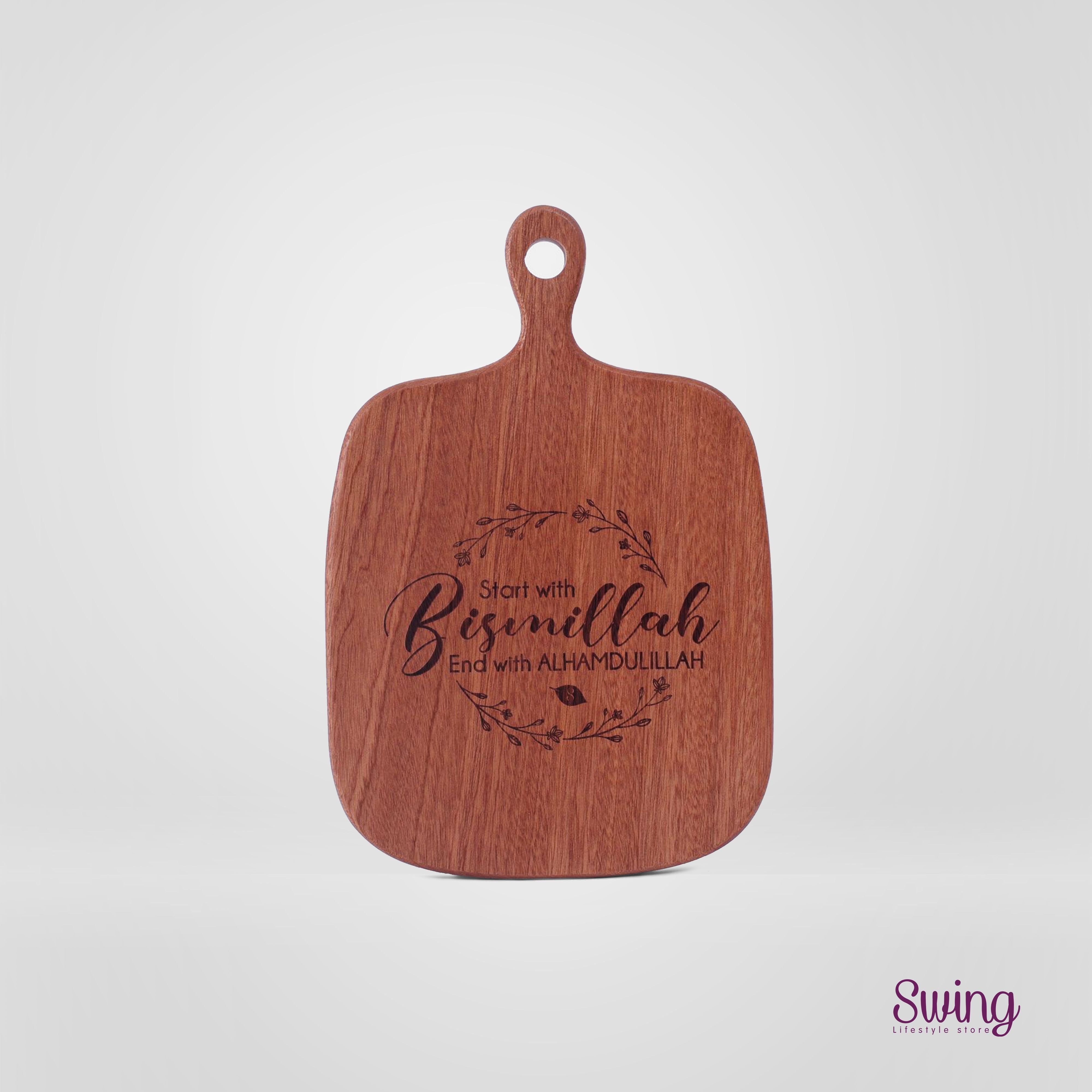 Serve & Chop! Engraved Wooden Serving Board (Medium)