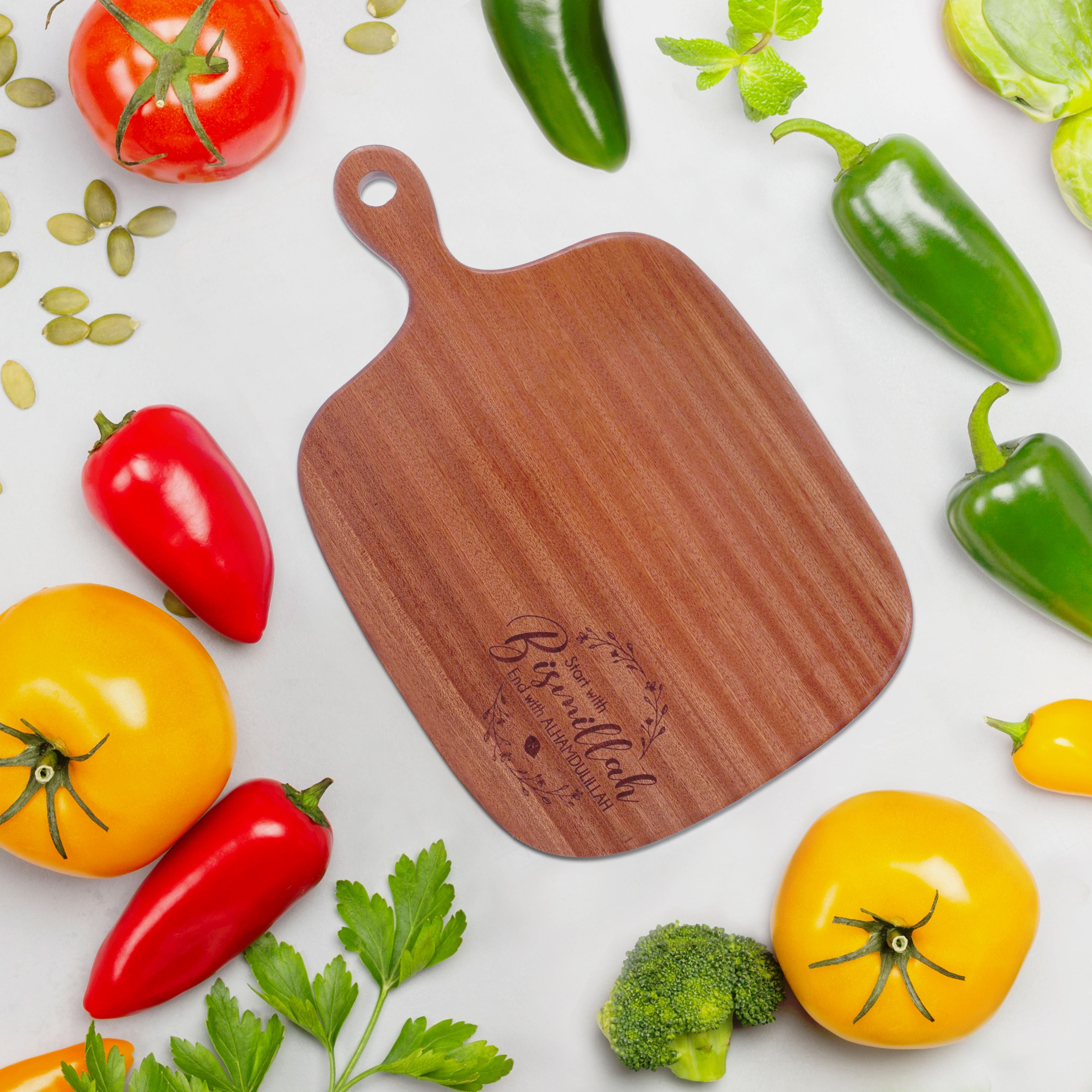 Serve & Chop! Engraved Wooden Serving Board (Large)