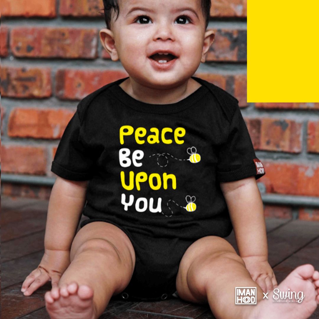 Imanhood Romper - Peace Be Upon You Baby Short Sleeve