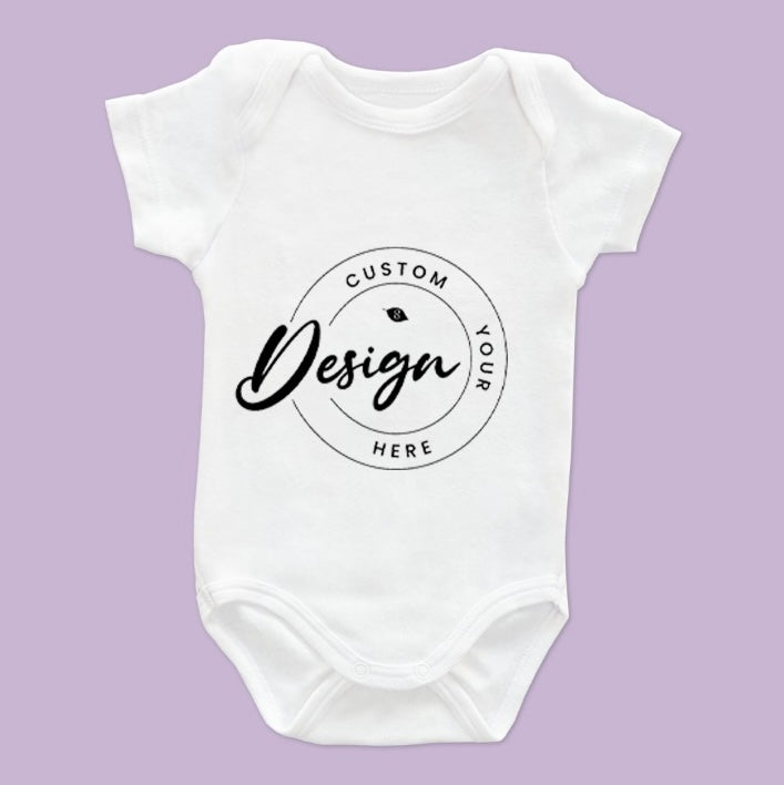 Personalise Newborn Gift Sets : Romper with Swaddle