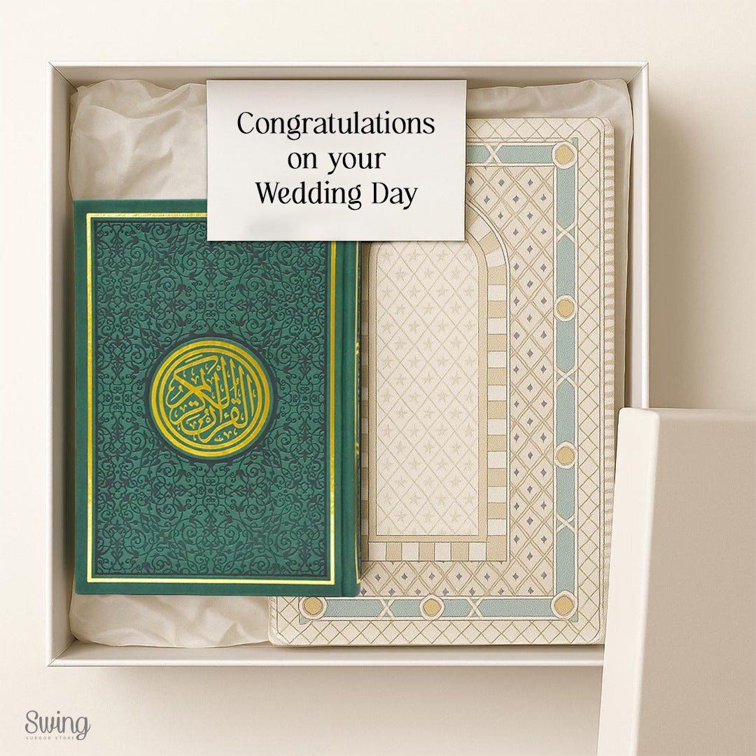 Quran leather + Sejadah set