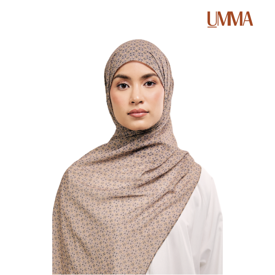 UMMA Geometria Printed Chiffon Scarf