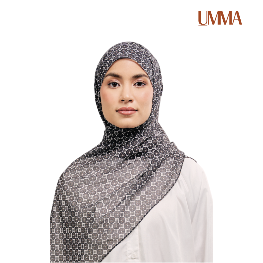 UMMA Geometria Printed Chiffon Scarf