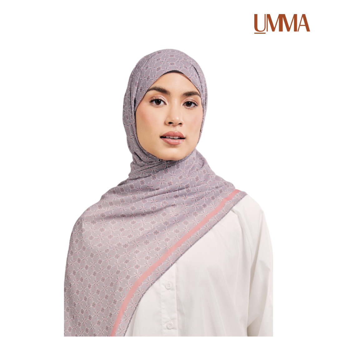 UMMA Geometria Printed Chiffon Scarf